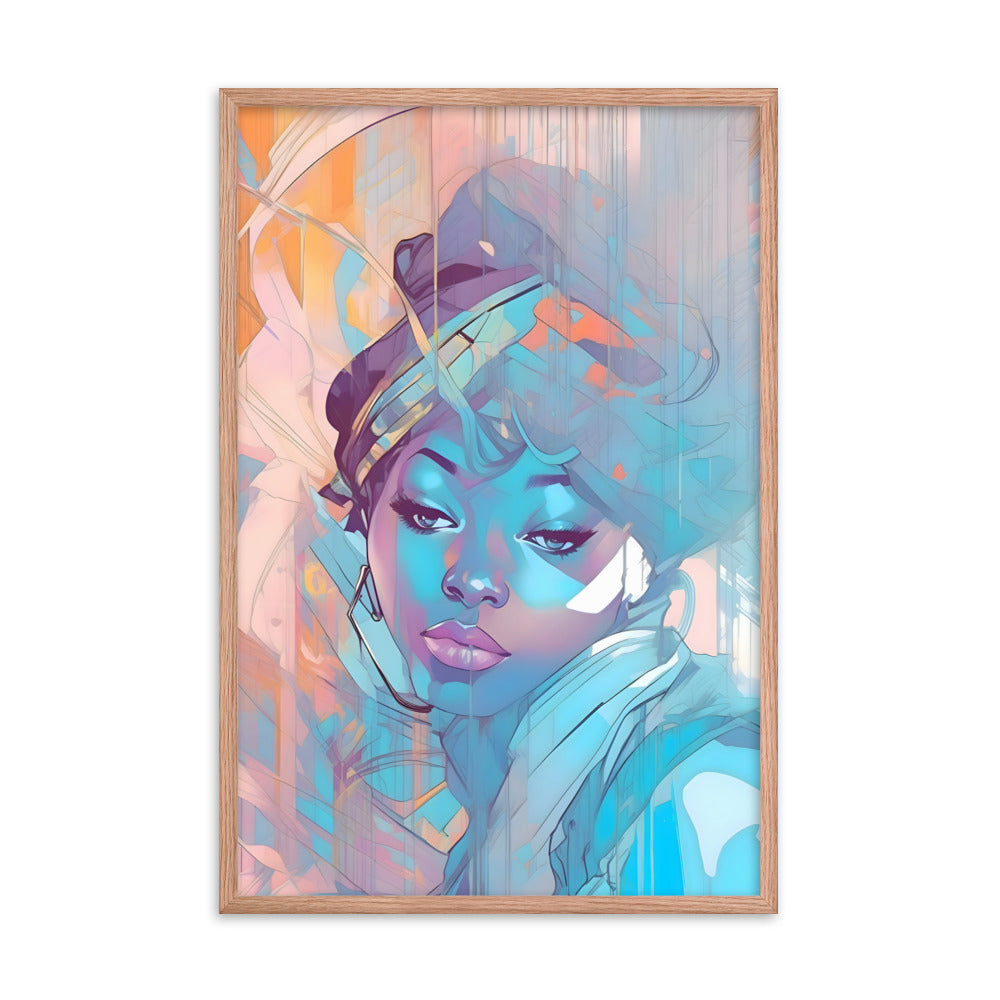 Sapphire Framed Art Print