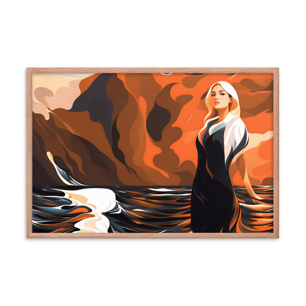 In the Quiet Waters Framed Art Print