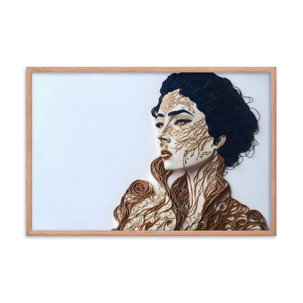 Papercraft Muse Framed Art Print