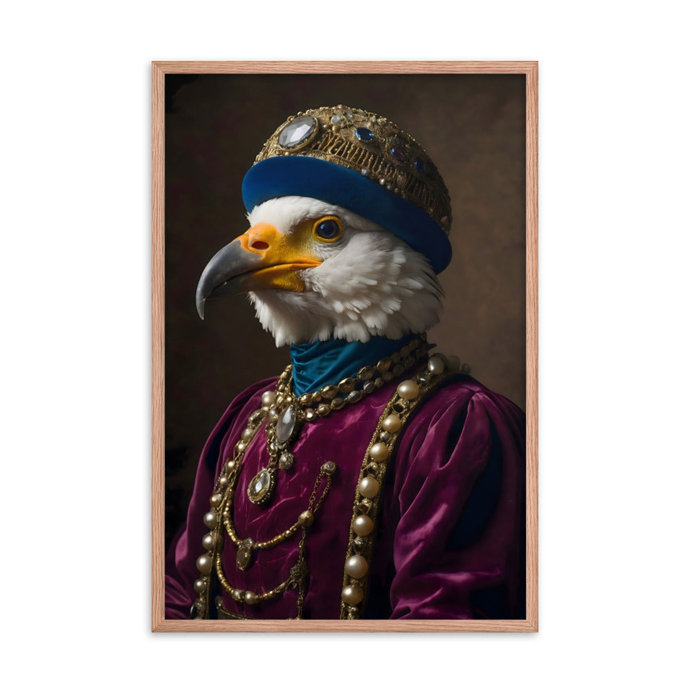 Plumed Patrician Framed Art Print
