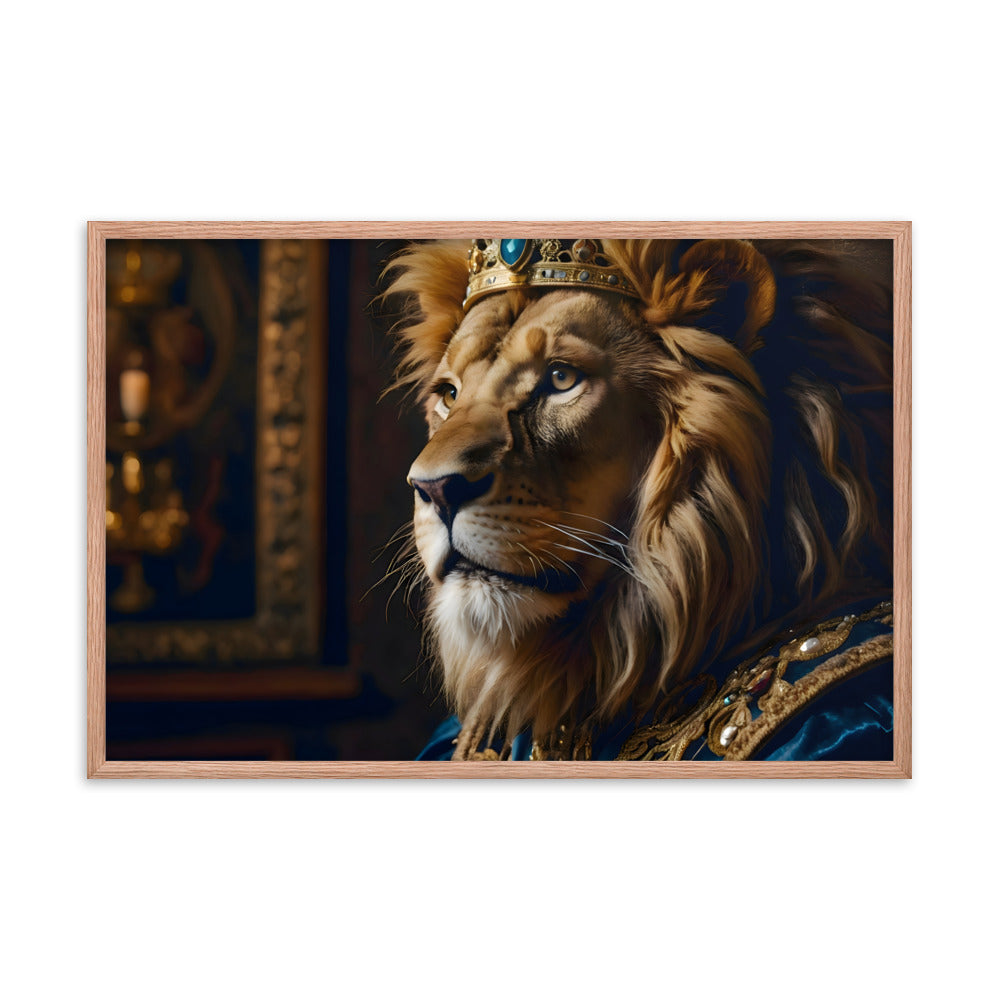 Crown & Mane Framed Art Print