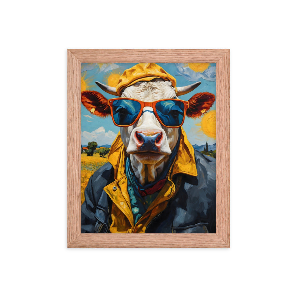 Moo-nificent Day Framed Art Print