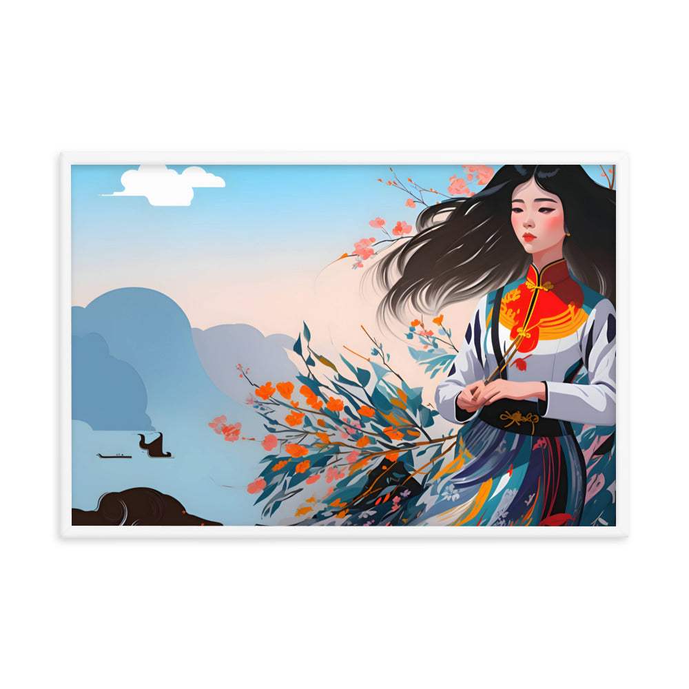 Aoi Utsukushi-sa Framed Art Print