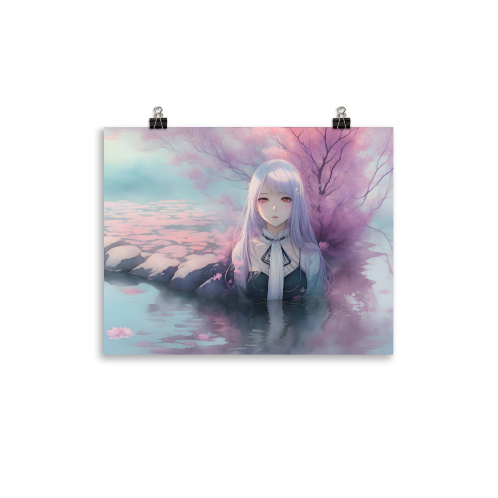 Floating Blossom Poster