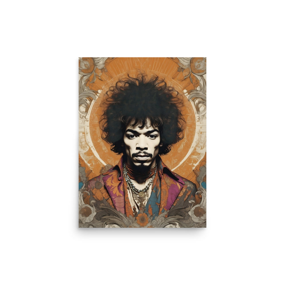 Jimi Hendrix Iconic Poster