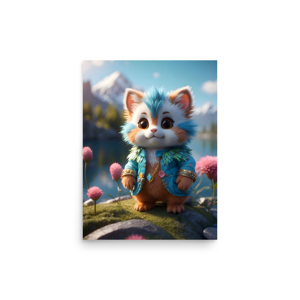 Mountain Meowments Poster