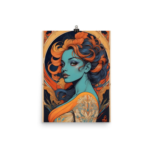 Beauty in Blue Poster