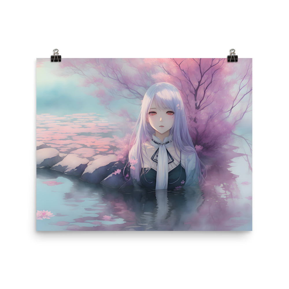 Floating Blossom Poster