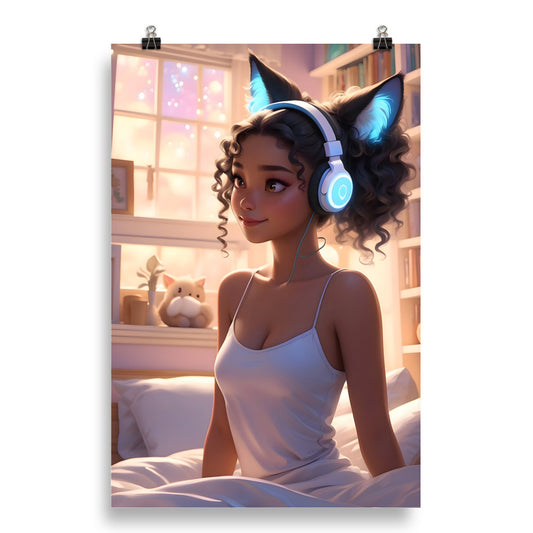 Purrfectly Tuned Poster