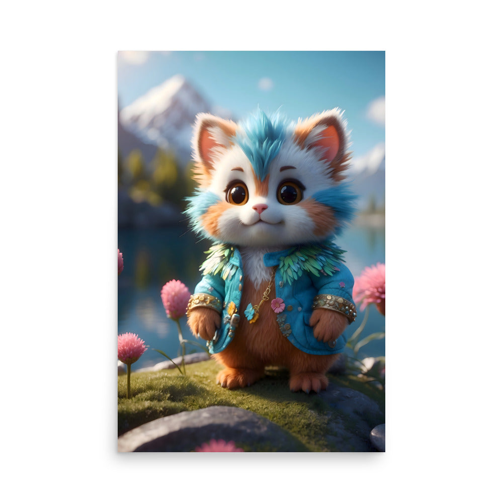 Mountain Meowments Poster
