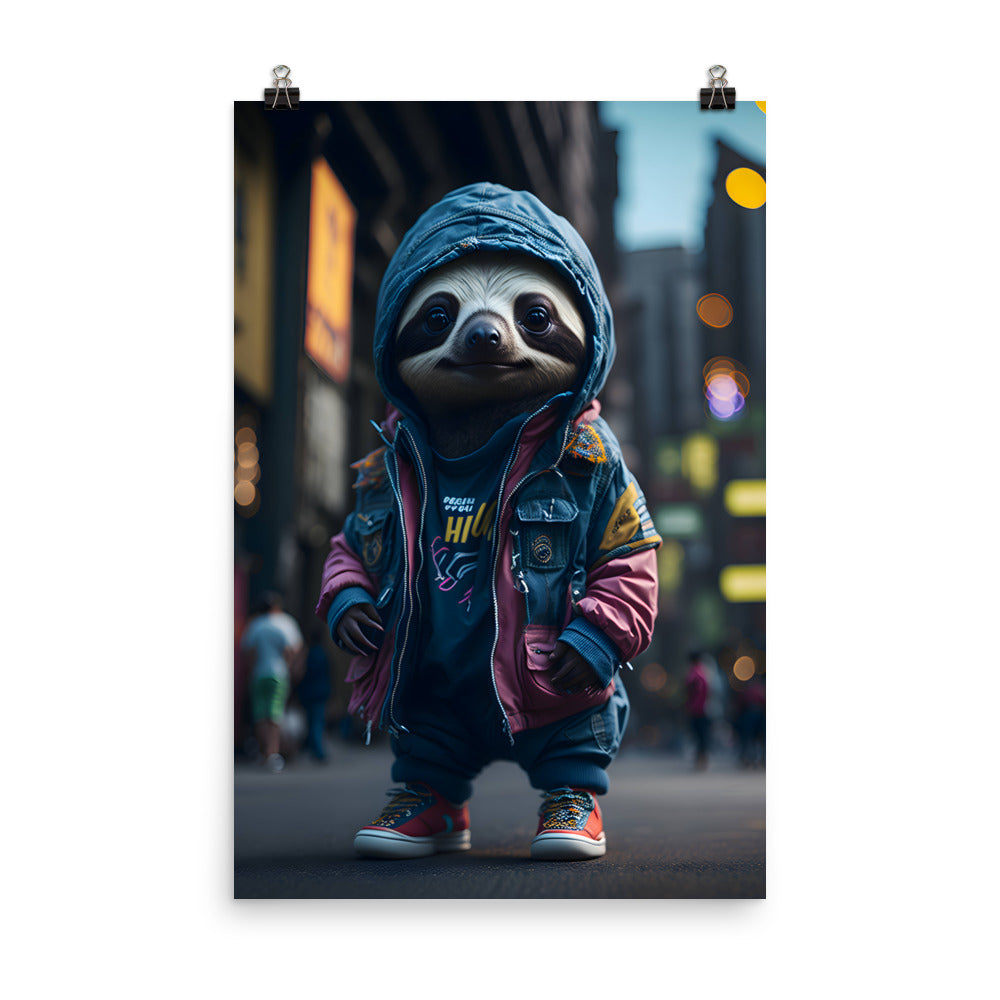 City Sloth Poster