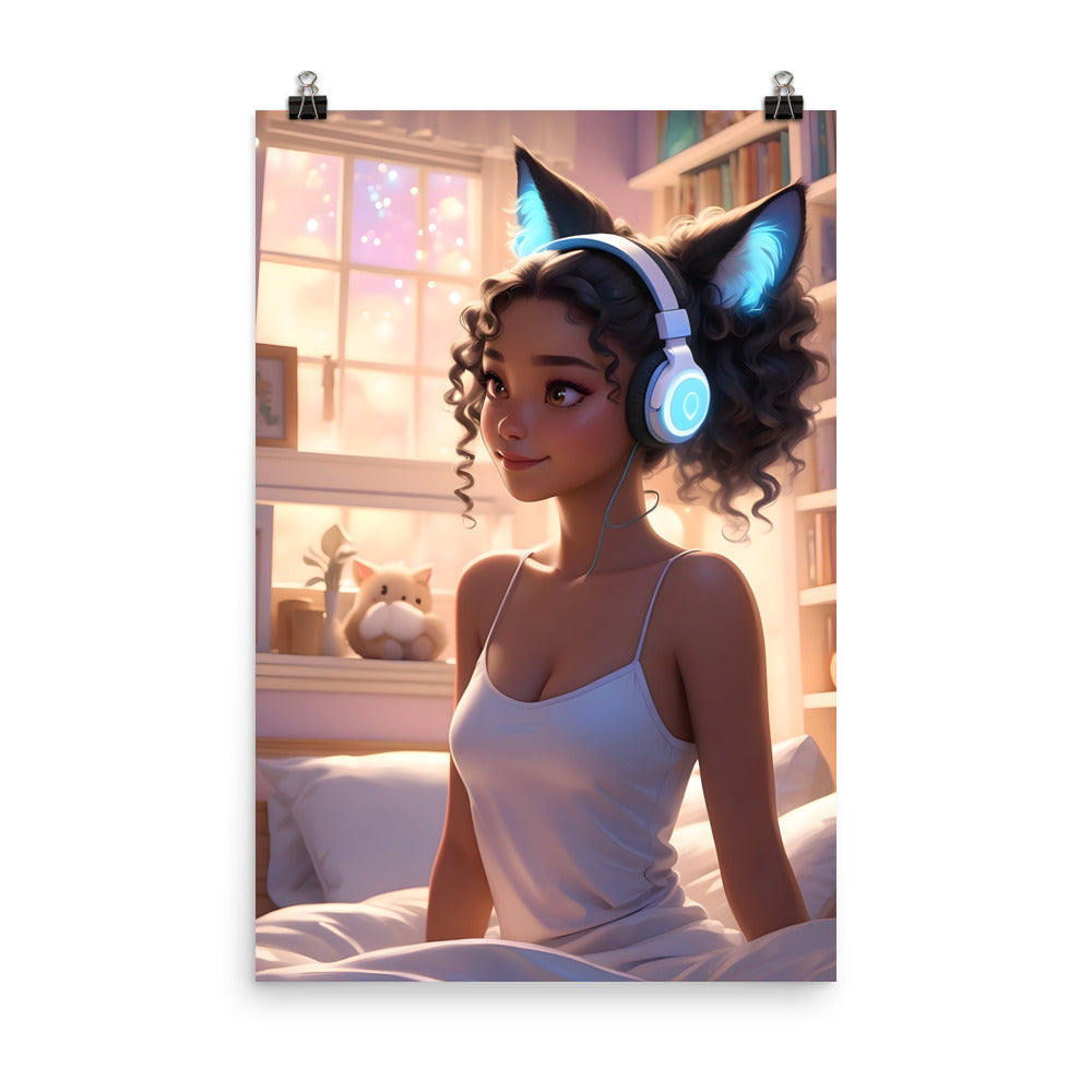 Purrfectly Tuned Poster