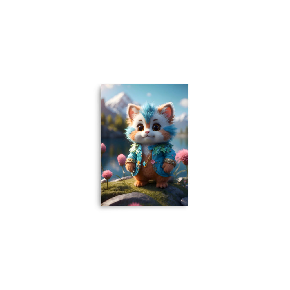 Mountain Meowments Poster
