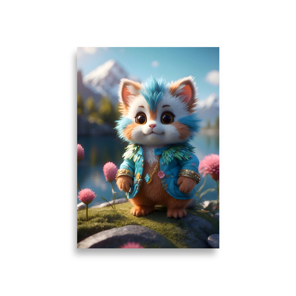 Mountain Meowments Poster