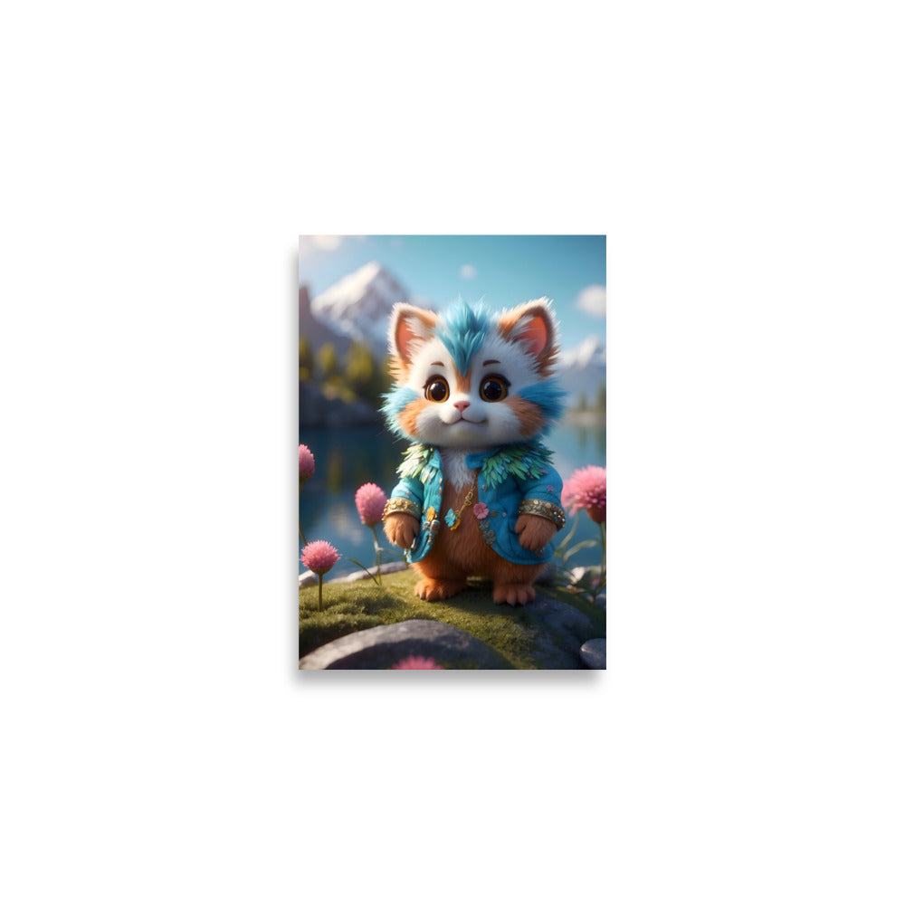 Mountain Meowments Poster