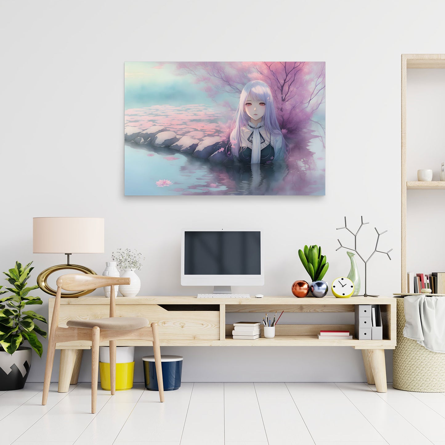 Floating Blossom Poster