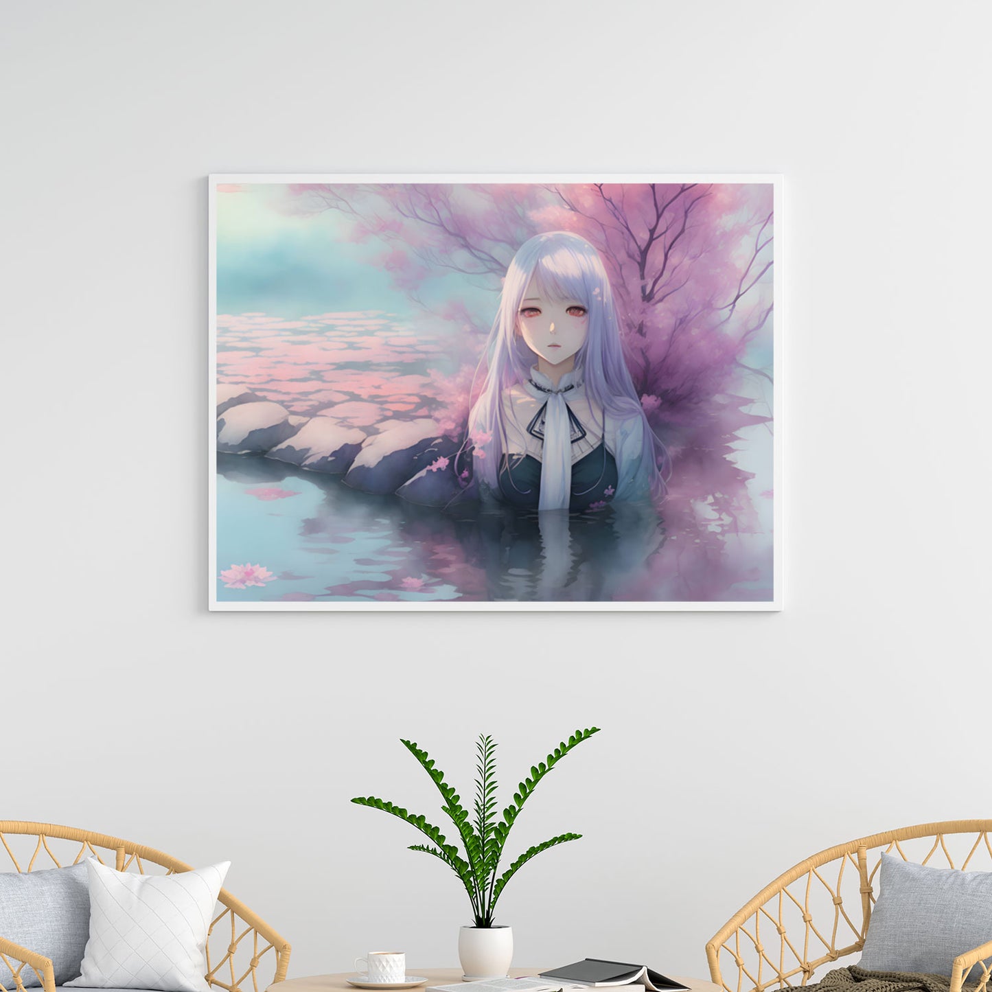 Floating Blossom Poster