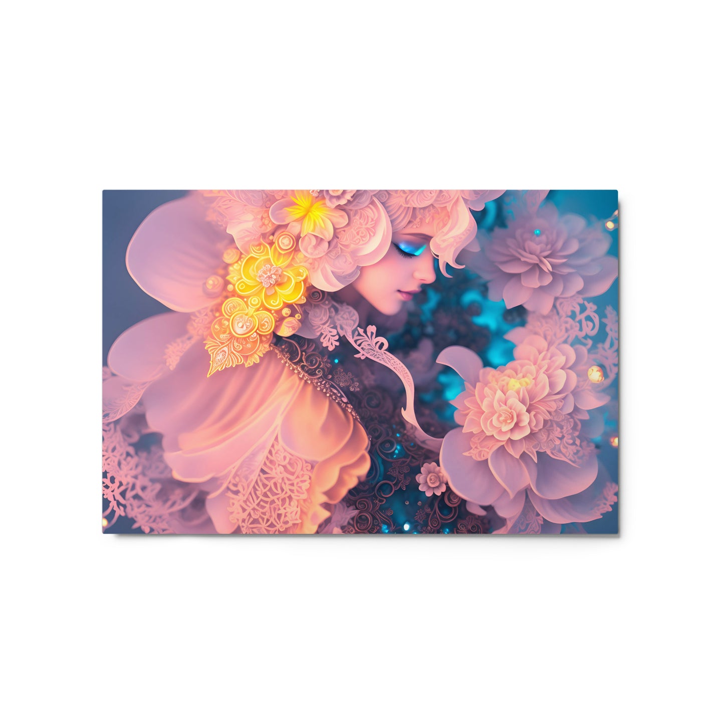 Pink Crystal Metal Princess Metal Poster