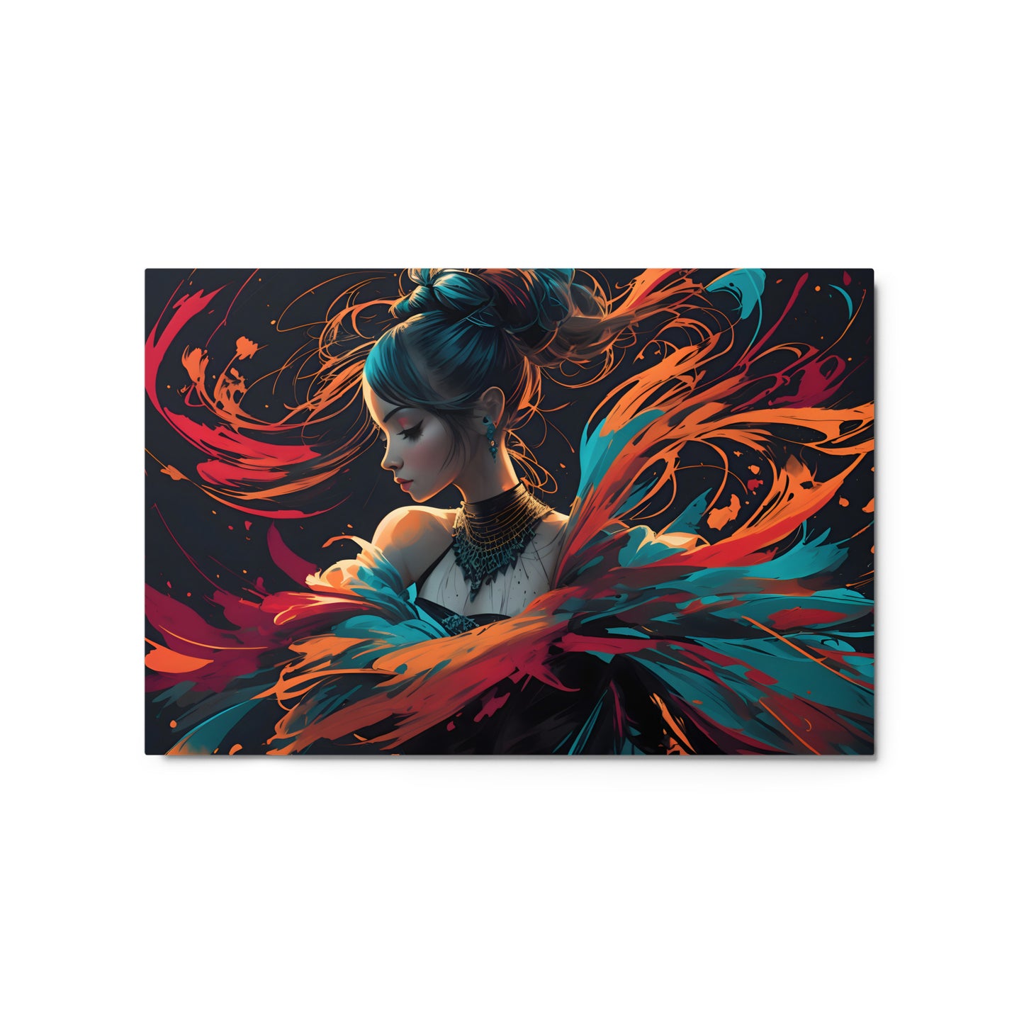 Ribboned Hues Metal Poster