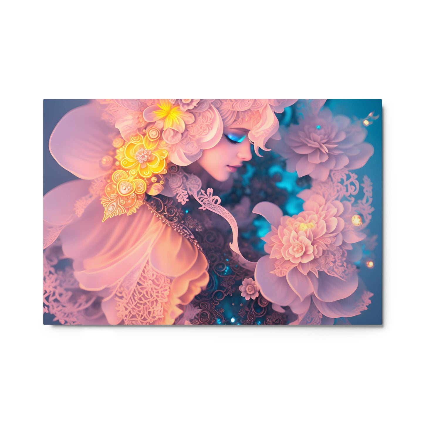Pink Crystal Metal Princess Metal Poster