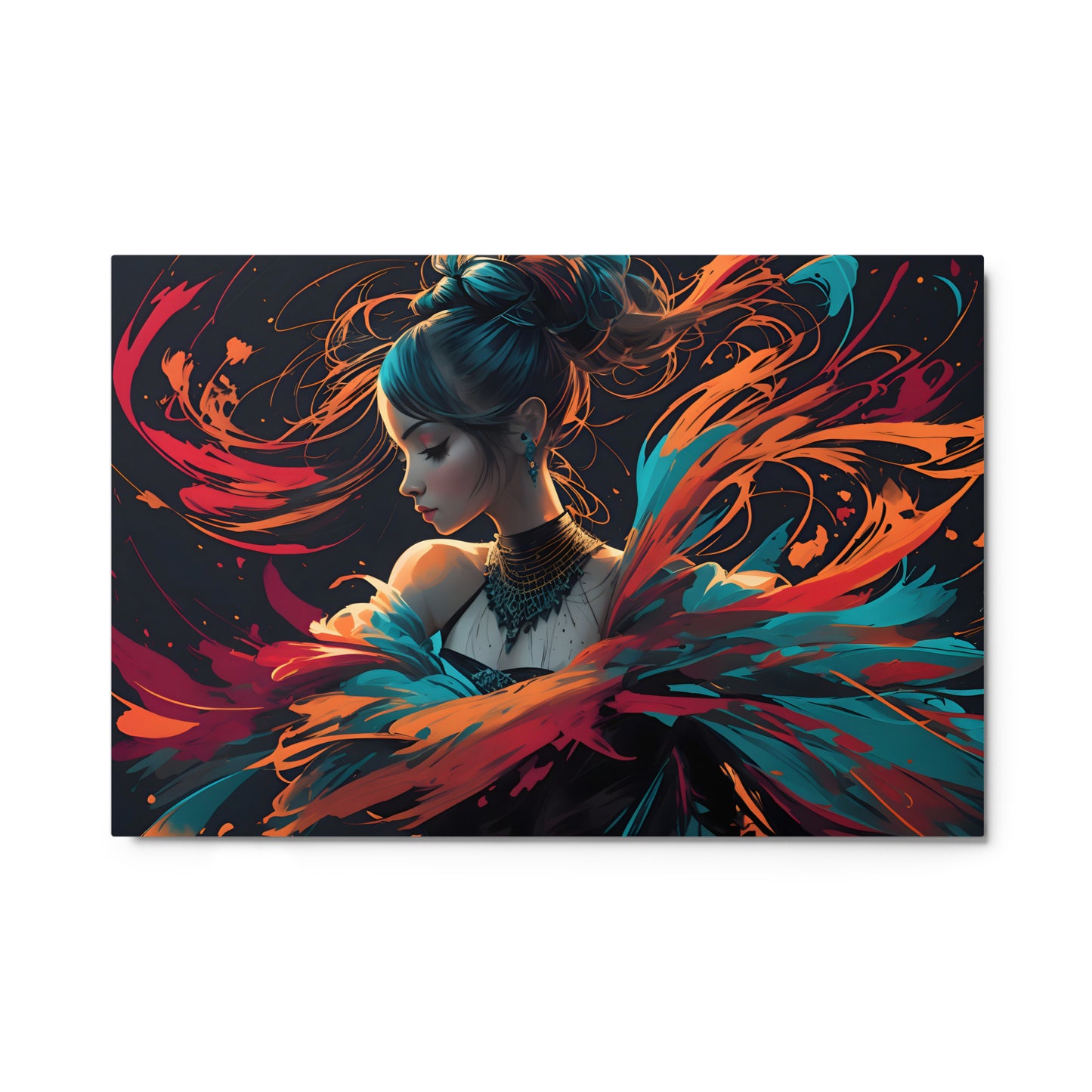 Ribboned Hues Metal Poster