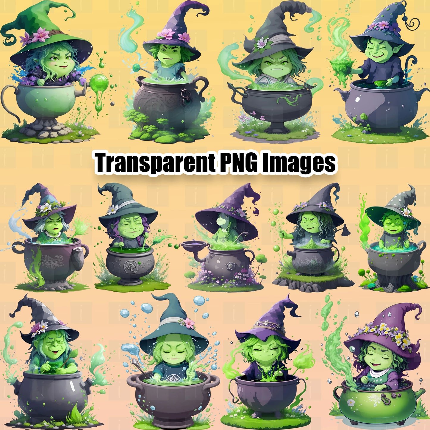 13 Witches Clipart