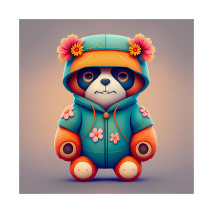 Floral Teddy Poster