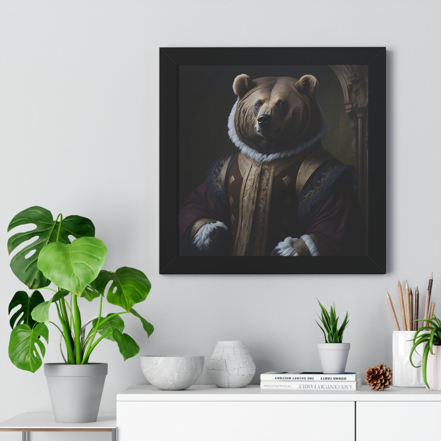 Vintage Bear Framed Print