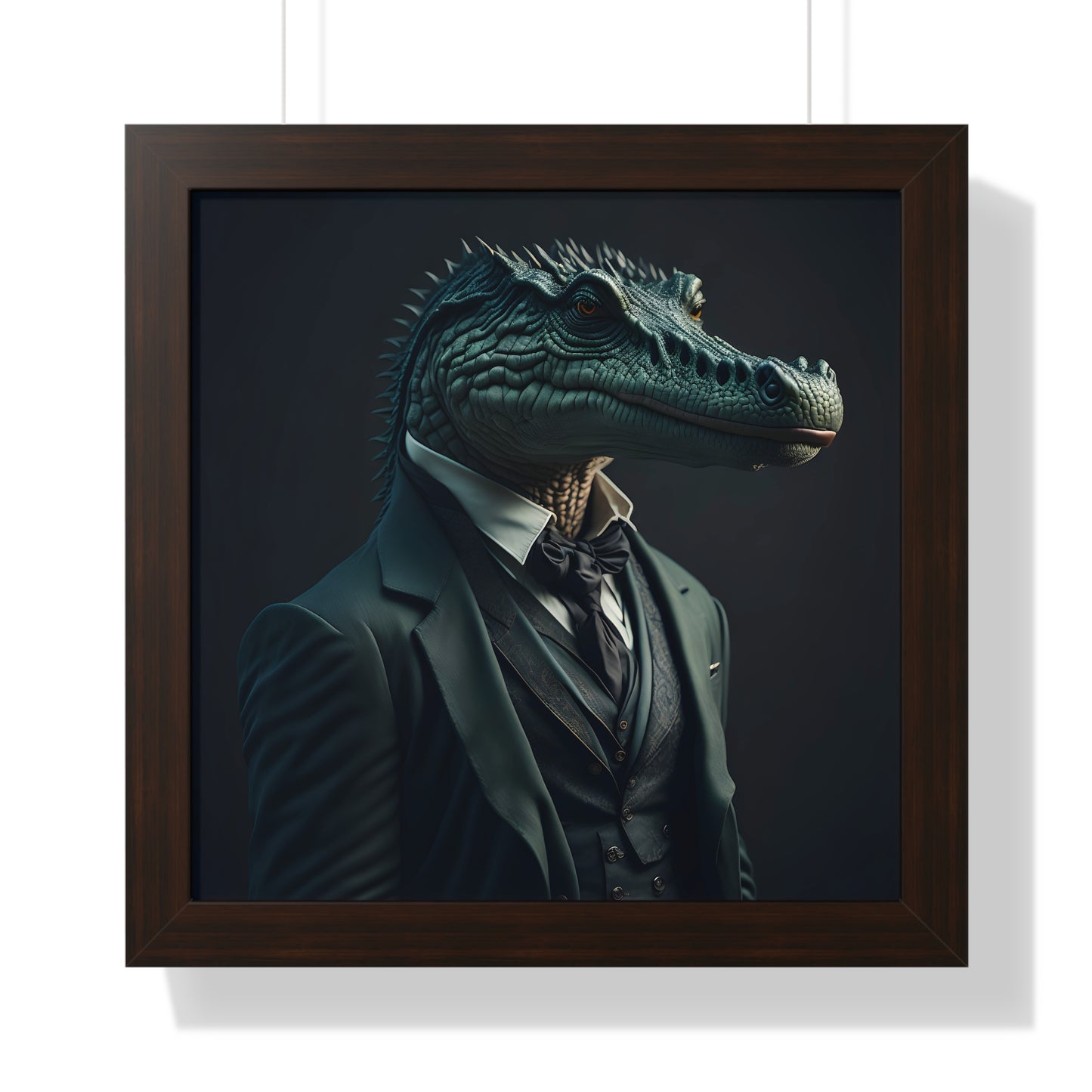 The Dapper Crocodile Framed Print