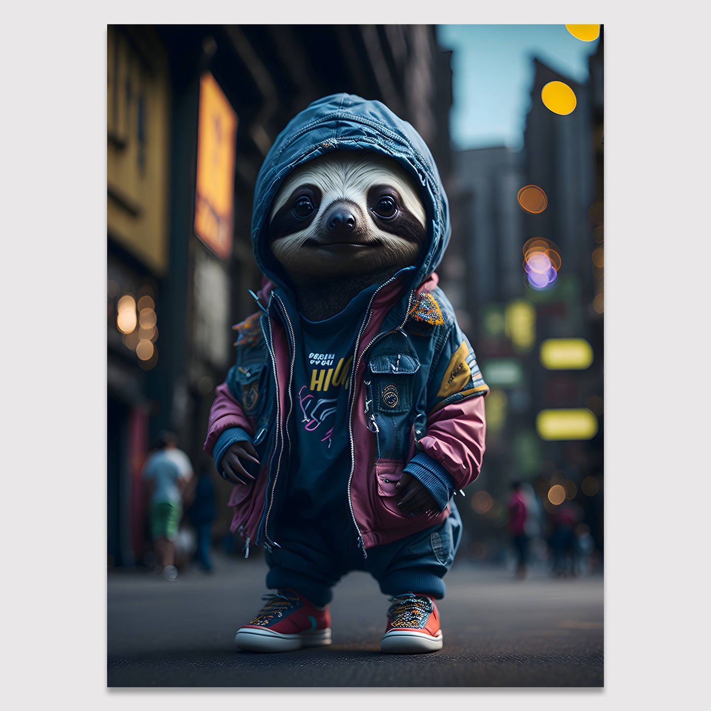 City Sloth Poster