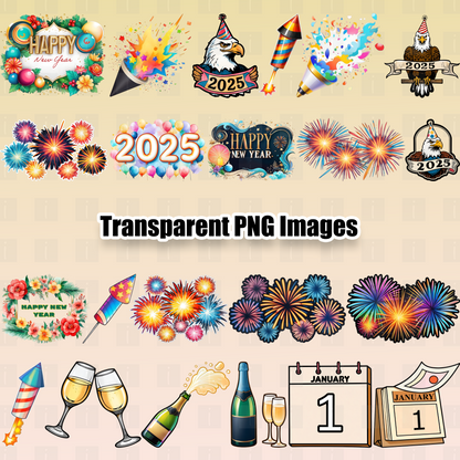 22 Happy New Year Clipart