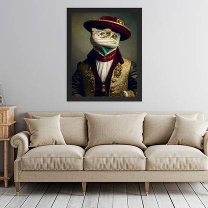 Lizard Lordship Framed Art Print