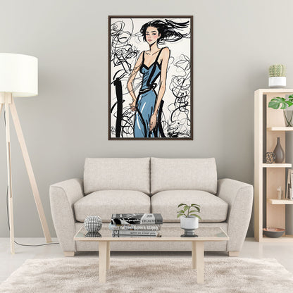 Mileiu Framed Canvas Art Print