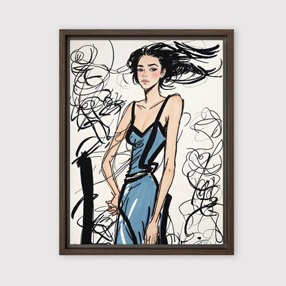 Mileiu Framed Canvas Art Print