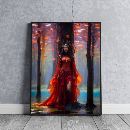 Red Queen Fantasy Poster