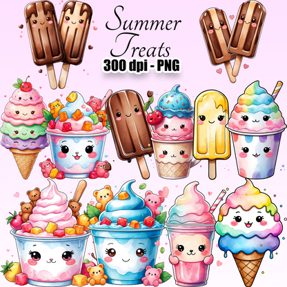30 Summer Treats Clipart