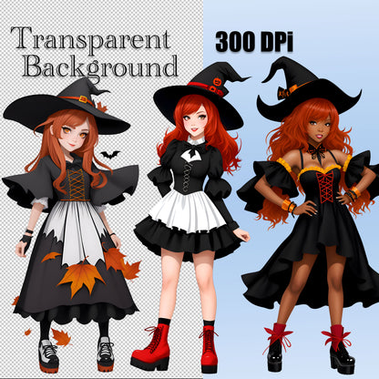 Autumn Witch Clipart