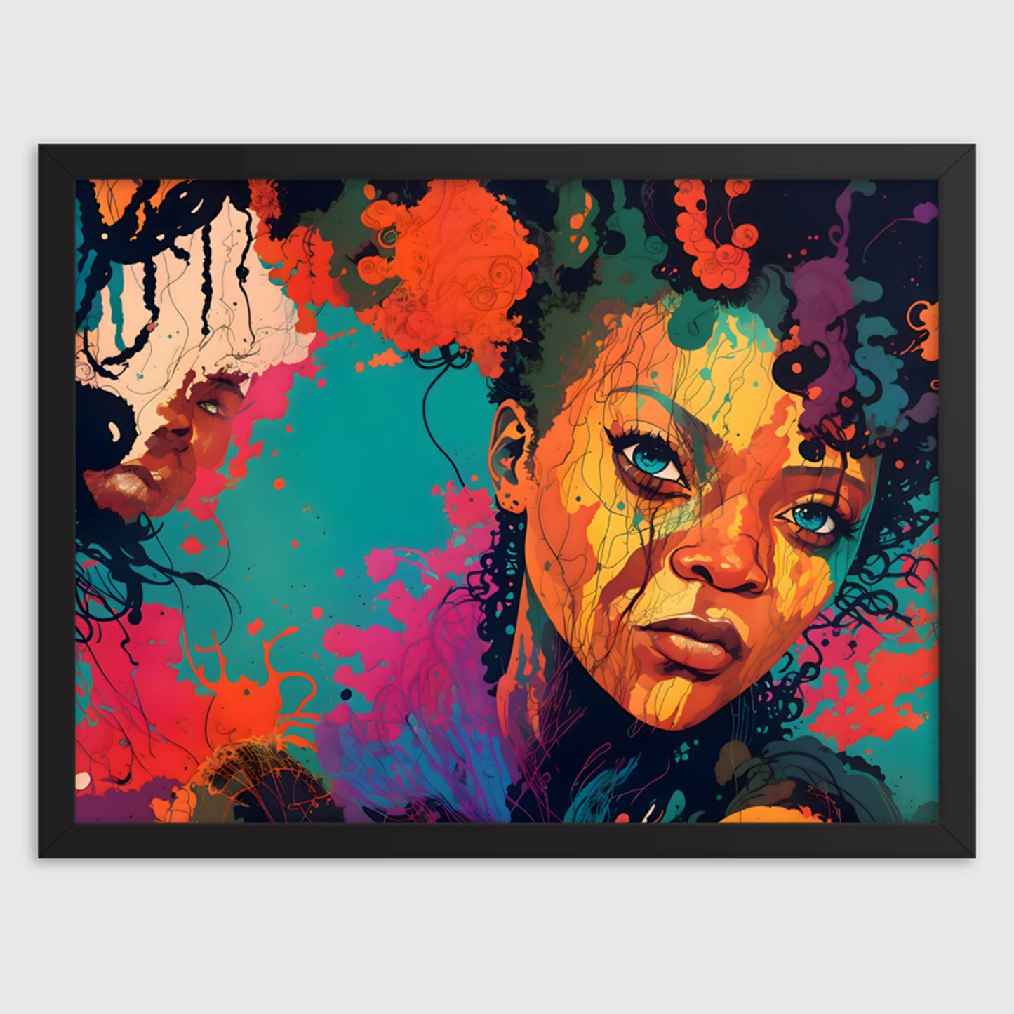 Color Me Queen Framed Art Print