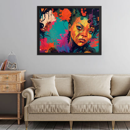 Color Me Queen Framed Art Print