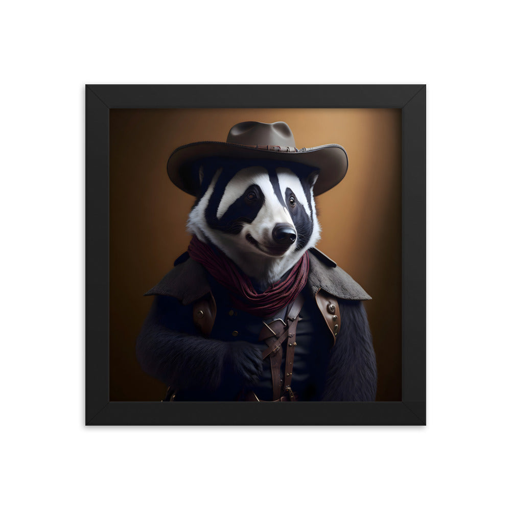 Cowboy Skunkaroo Framed Art Print