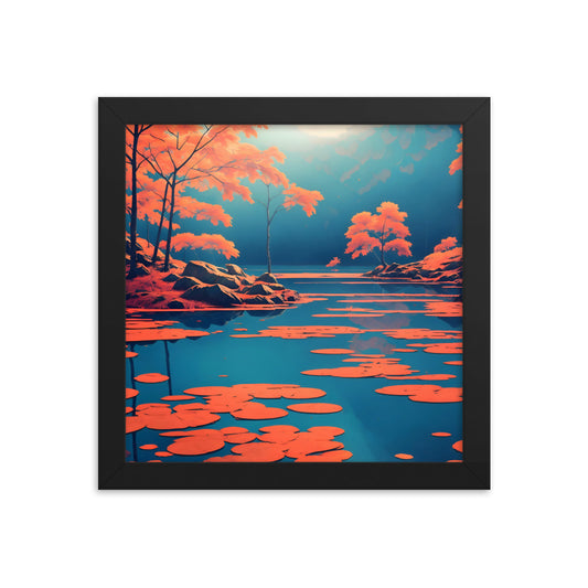 Autumn's Mirror Framed Art Print