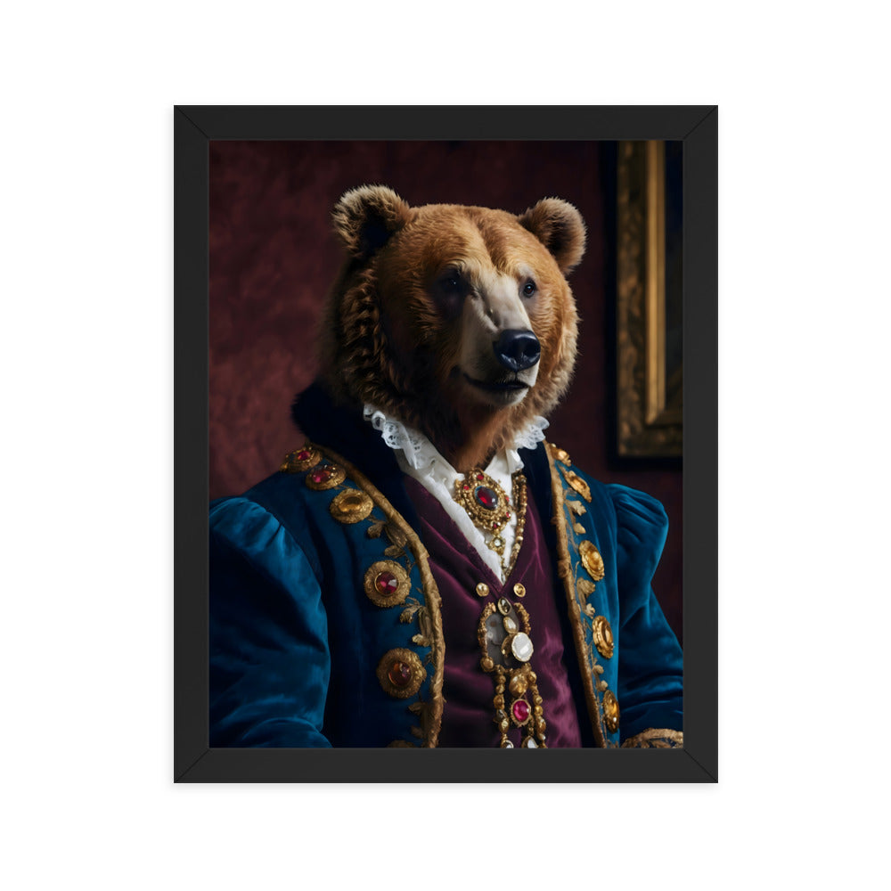 Bear of High Society Framed Art Print