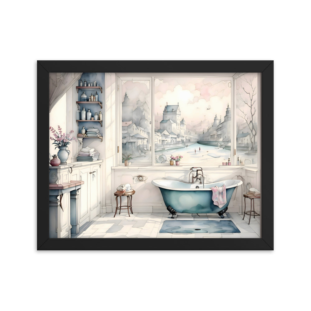 Bathing in Dawn's Light Framed Art Print