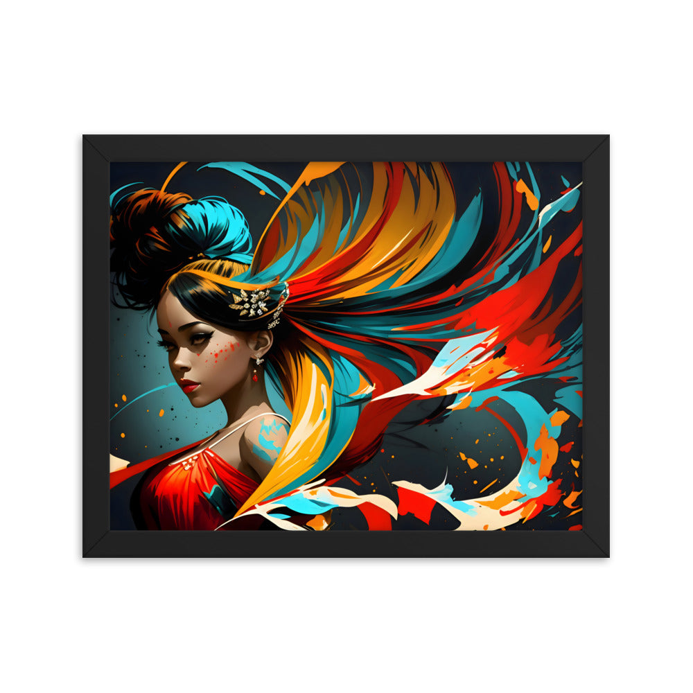 Brushstrokes of Ballet Framed Art Print