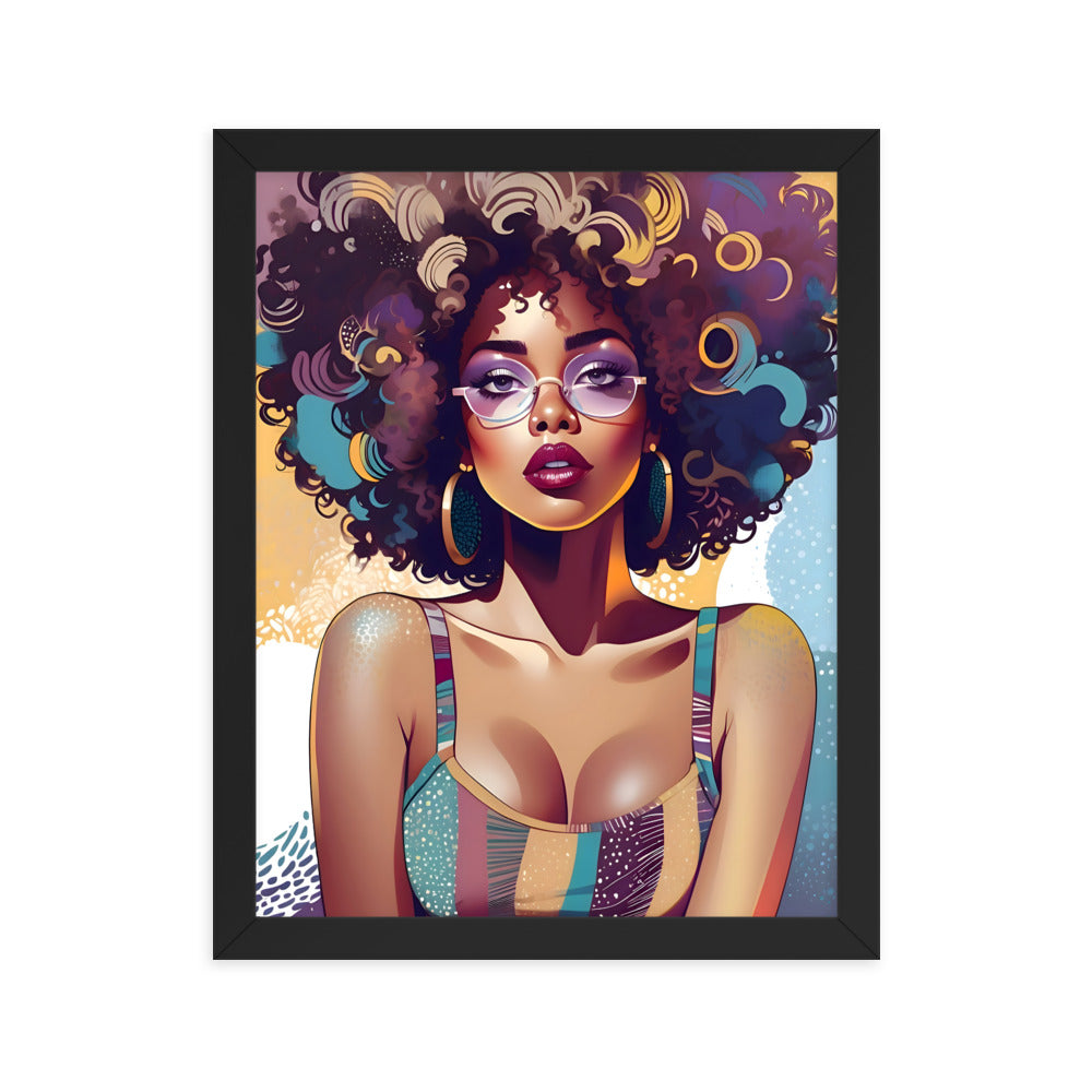 Afro Vibe Framed Art Print