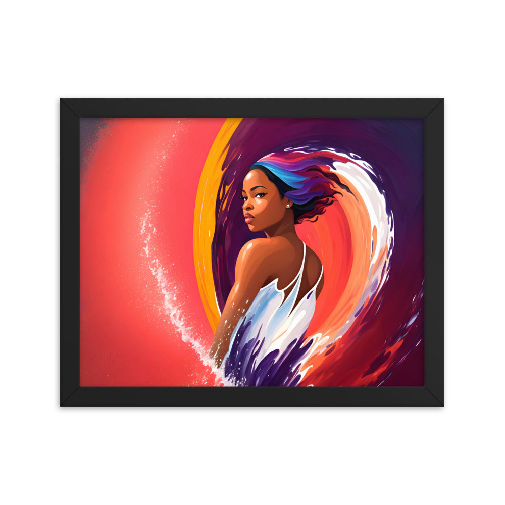 Waveborn Framed Art Print