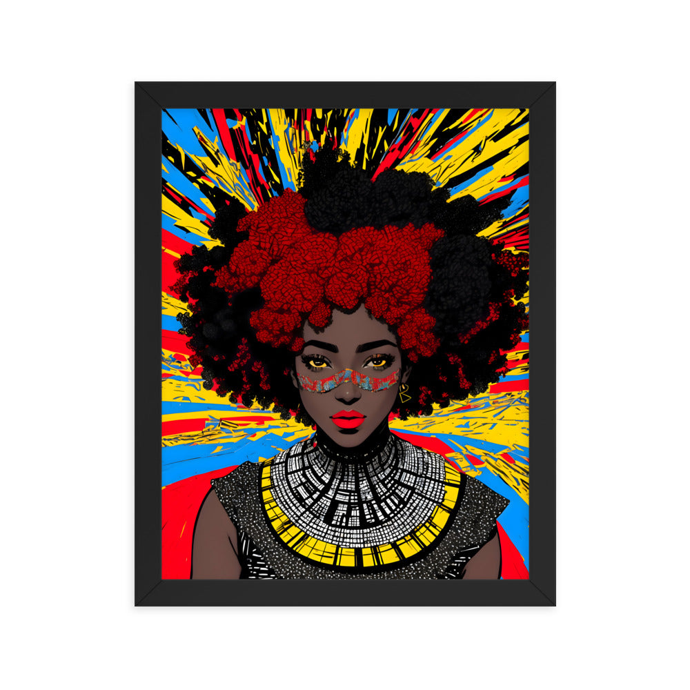 Afro Goddess Framed Art Print