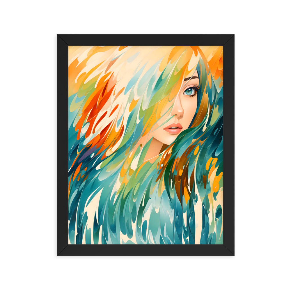 Flowing Beauty Framed Art Print