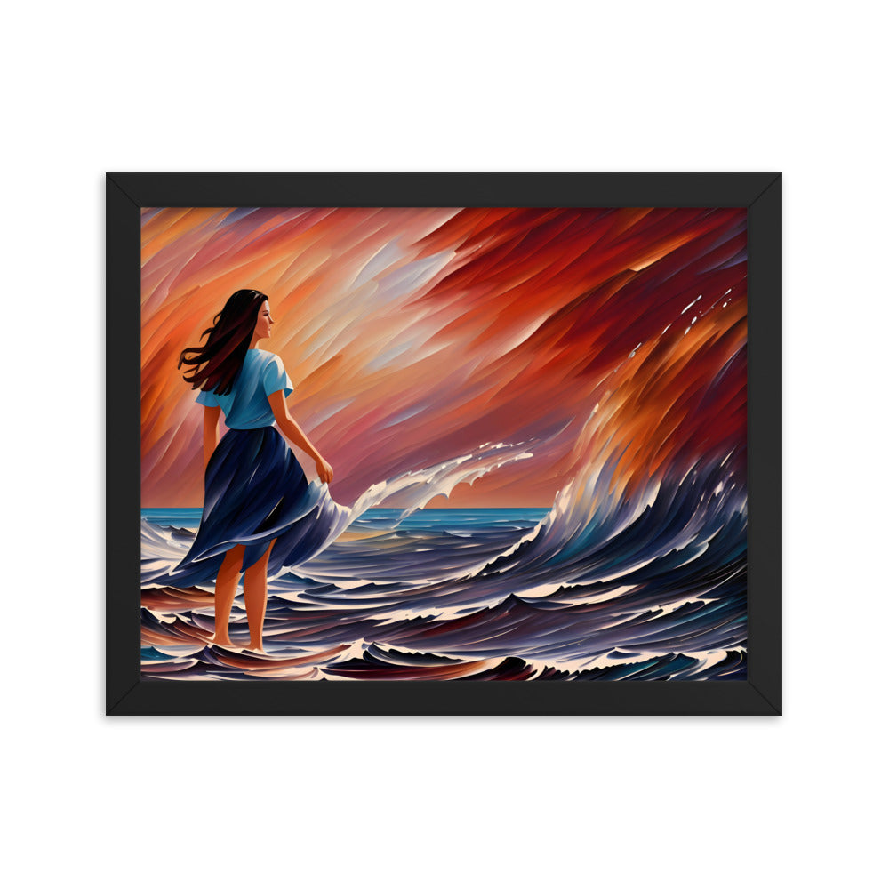 Ocean Embrace Framed Art Print