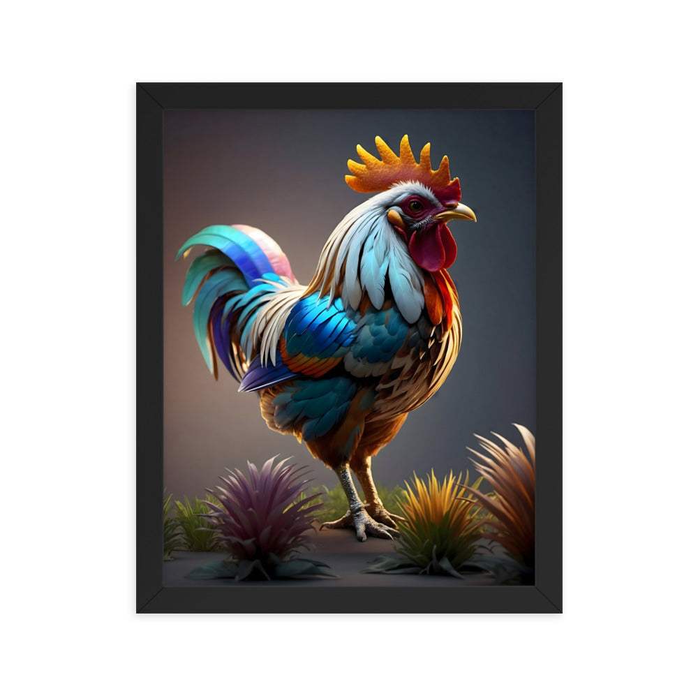 Cluck & Color Framed Art Print